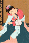 手绘古代女性插画