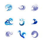 浪花素材