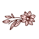 线条矢量手绘花