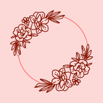 线条矢量手绘花