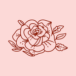 线条矢量手绘花