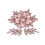 线条矢量手绘花