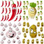 矢量蔬菜表情