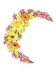 水彩花