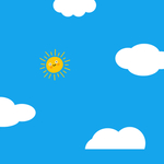 卡通蓝天