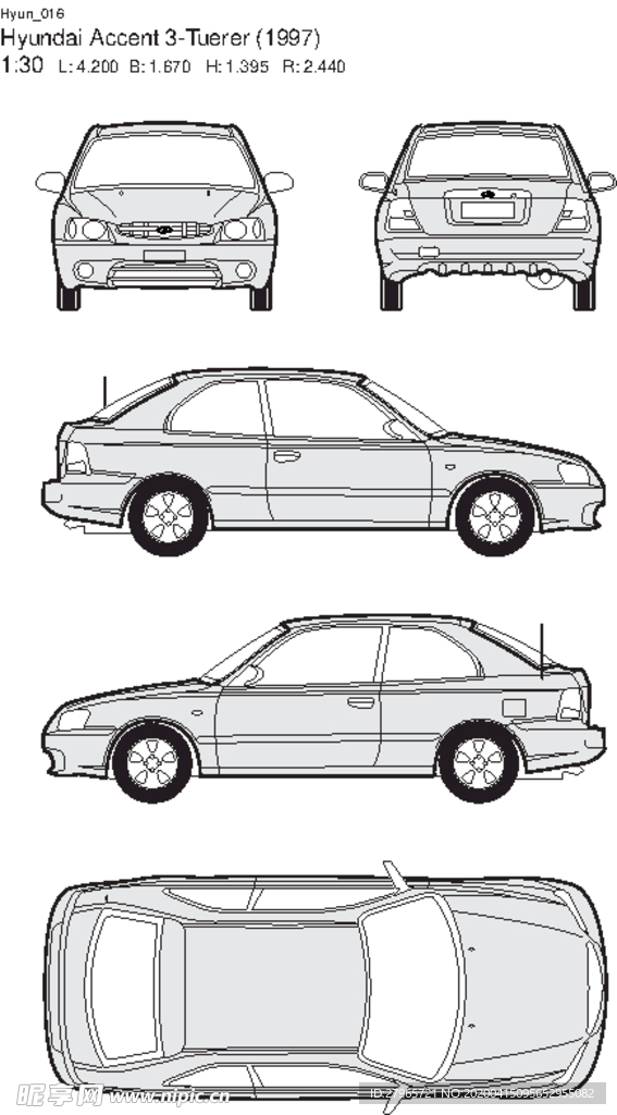 手绘汽车