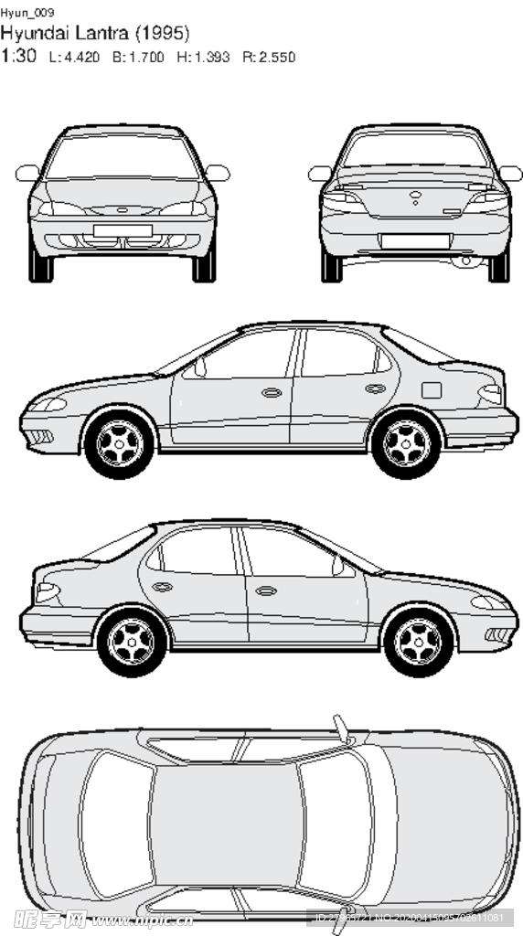 手绘汽车