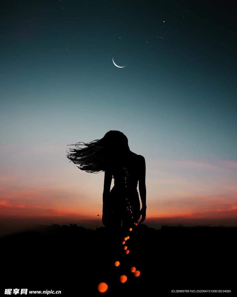 夜晚剪影