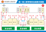 学校逃生示意图