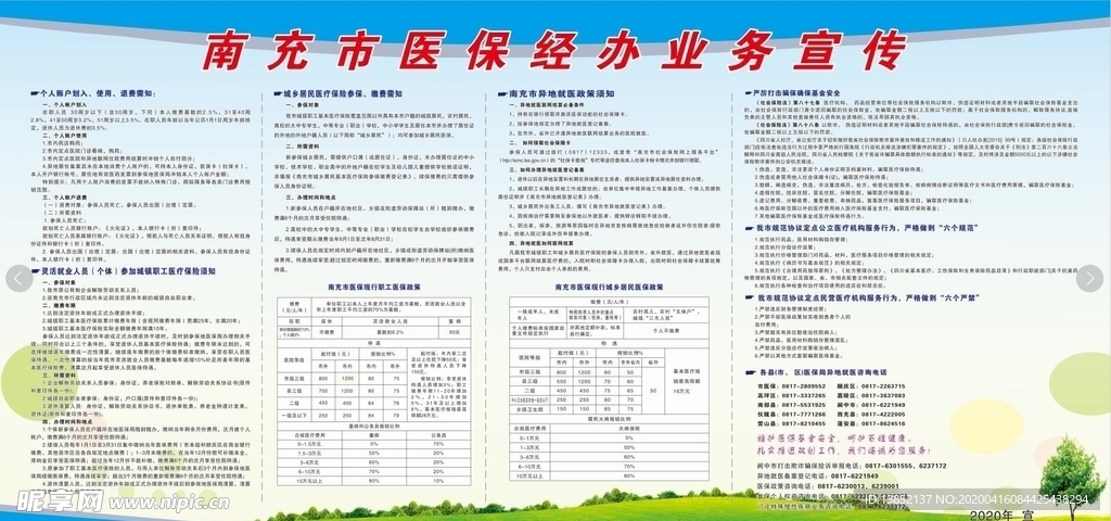 2020年南充市医保经办业务宣