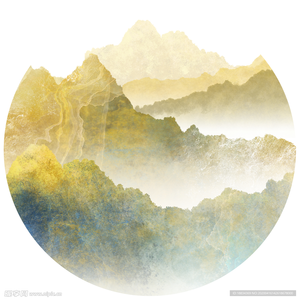 山水抽象画