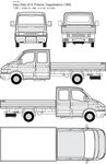 手绘货运汽车