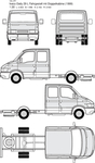 手绘货运汽车
