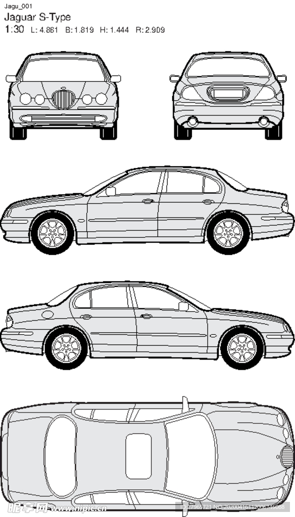 手绘家用轿车