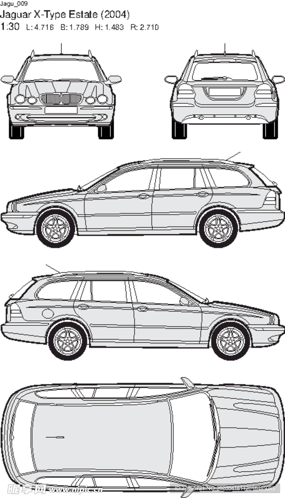 手绘家用轿车