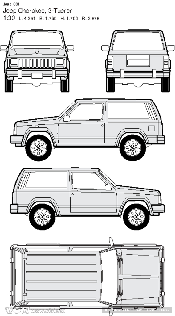 手绘家用轿车