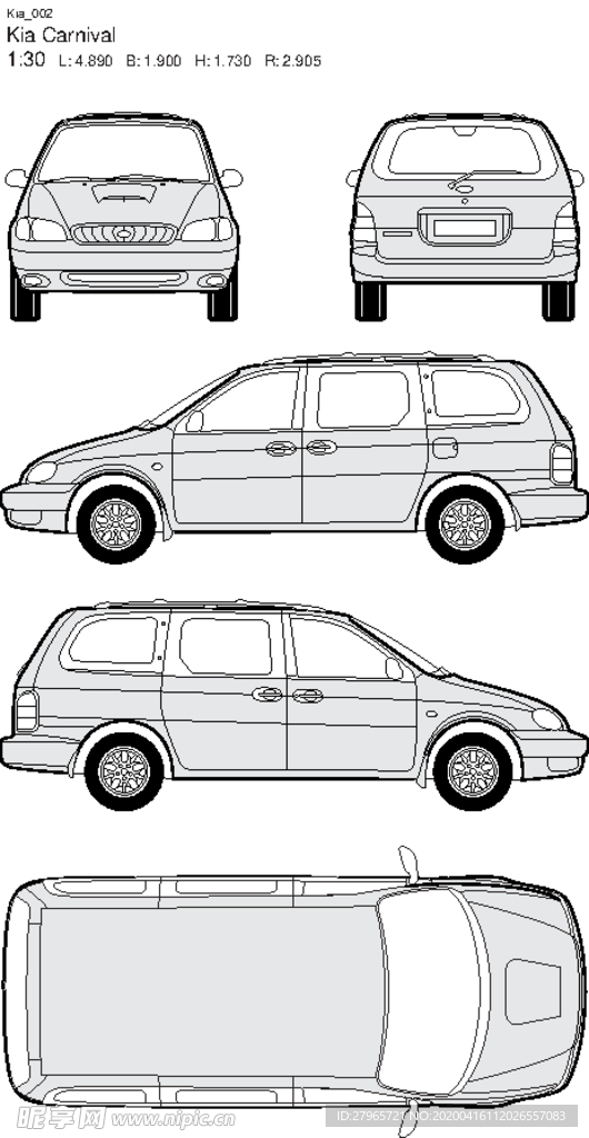 手绘家用轿车