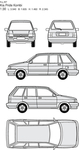 手绘家用轿车