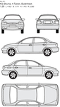 手绘家用轿车