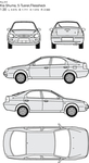 手绘家用轿车
