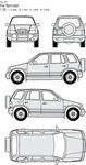手绘家用轿车
