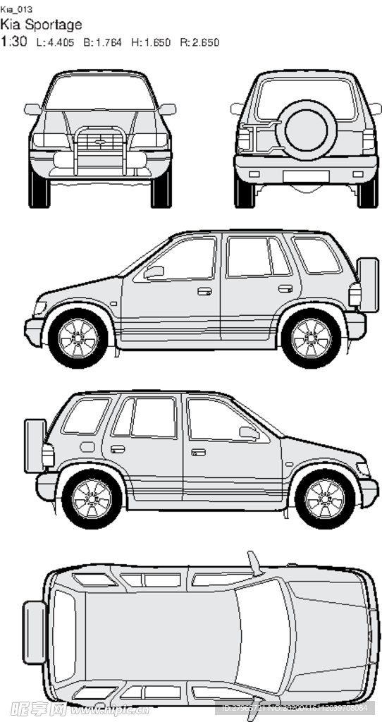 手绘家用轿车