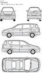 手绘家用轿车