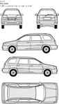 手绘家用轿车