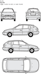 手绘家用轿车