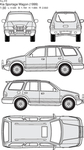 手绘家用轿车