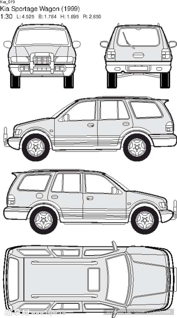 手绘家用轿车