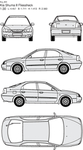手绘家用轿车