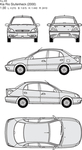 手绘家用轿车