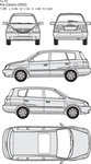 手绘家用轿车