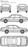 手绘家用轿车