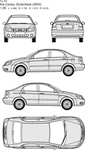 手绘家用轿车
