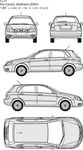 手绘家用轿车