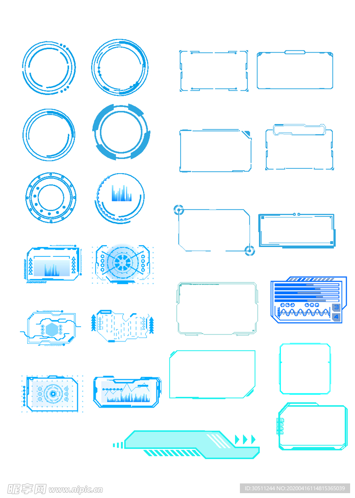 科技感边框素材