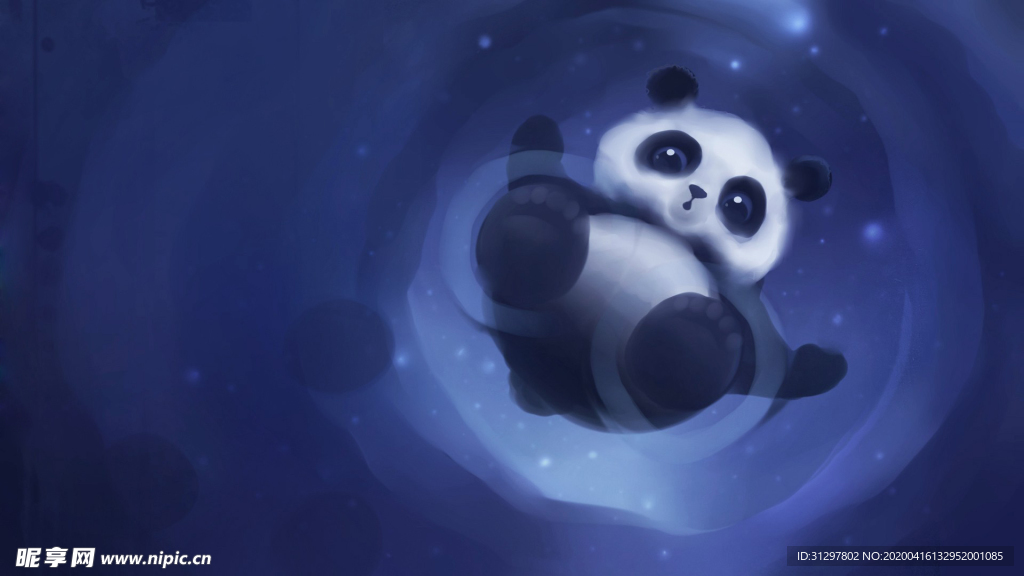 插画 熊猫