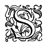 矢量英文复古装饰字母素材