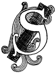矢量英文复古装饰字母素材