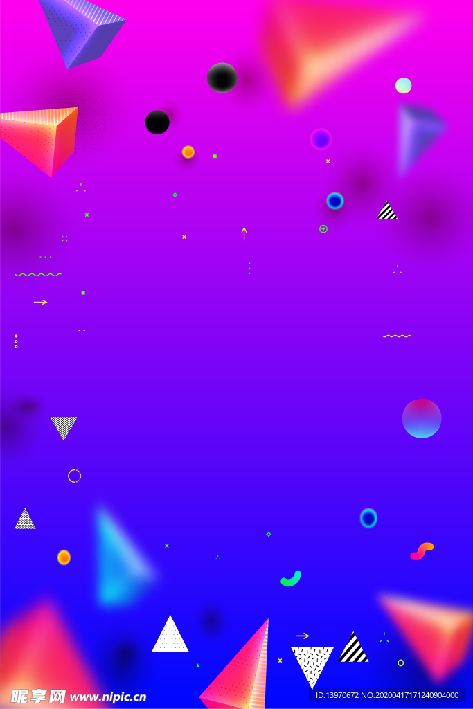 绚丽网红打卡背景素材