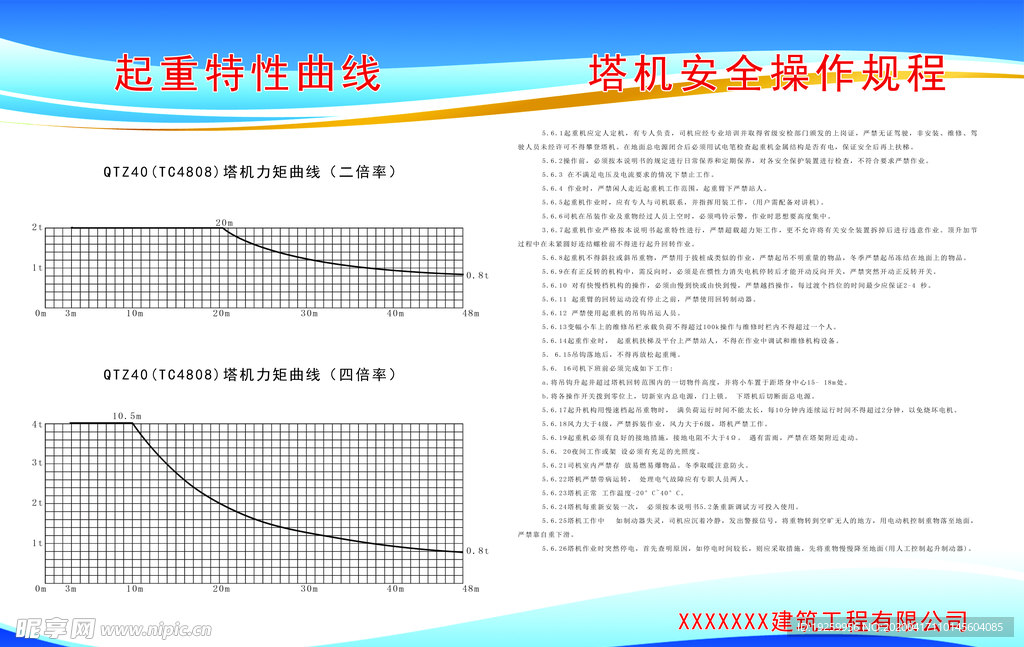 起重特性曲线 塔机安全操作规程