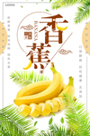 简约小清新香蕉水果海报