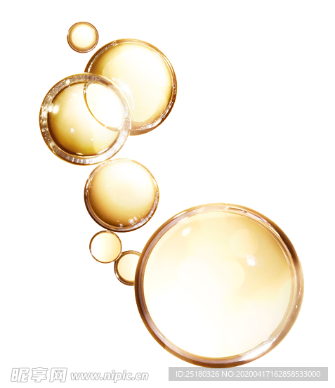 金色水珠素材