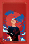 中国风国潮背景插画