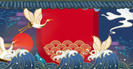中国风国潮背景插画
