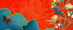中国风国潮背景插画