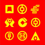 各种银行标志