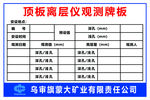 隔爆水棚管理牌板